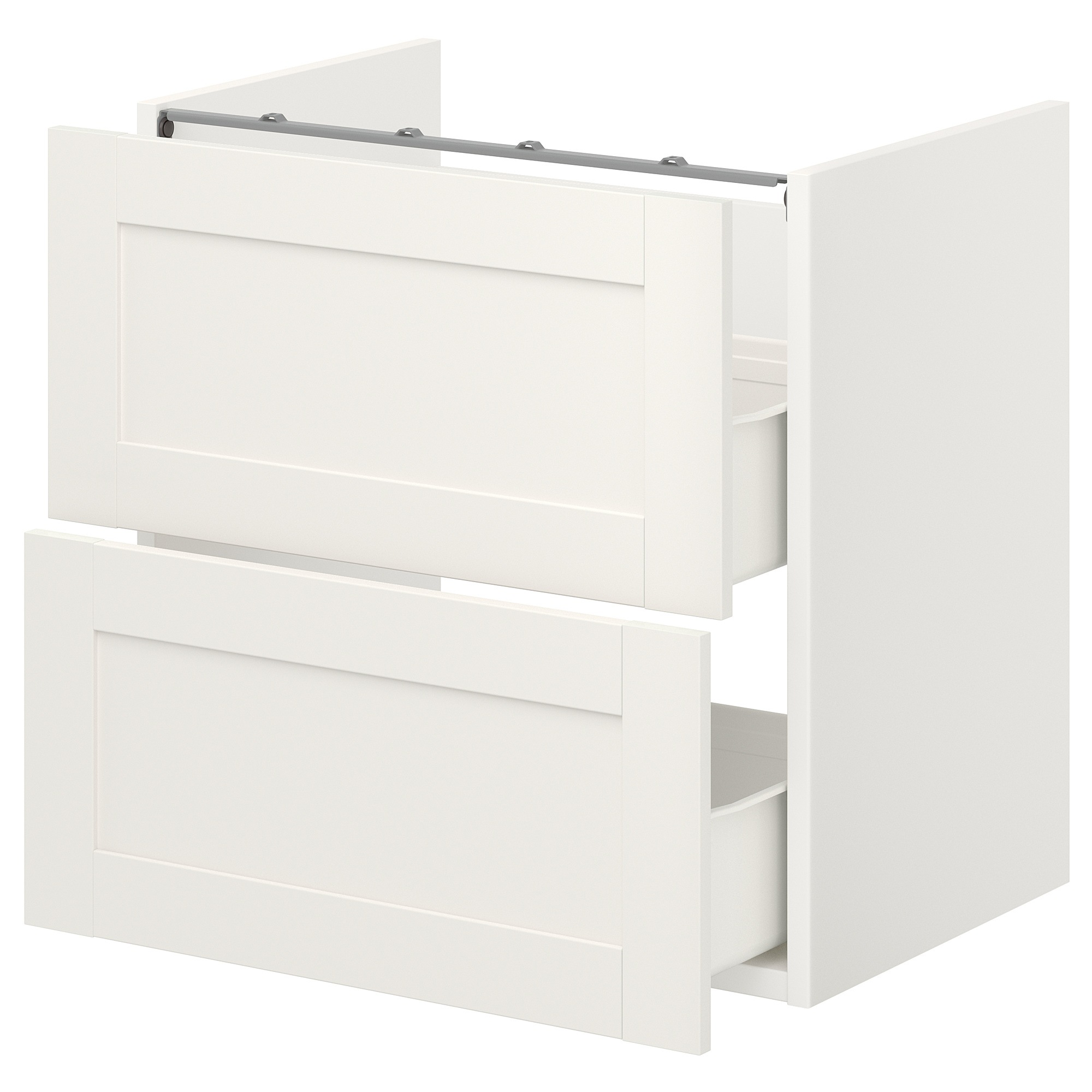 

Шкафчик для умывальника с 2 ящиками IKEA ENHET белый 293.223.40