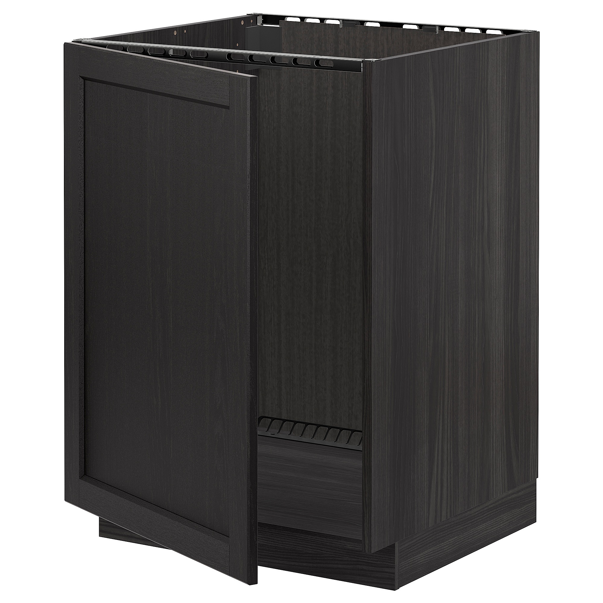 

Шкаф для раковины IKEA МЕТОД черный 793.534.09