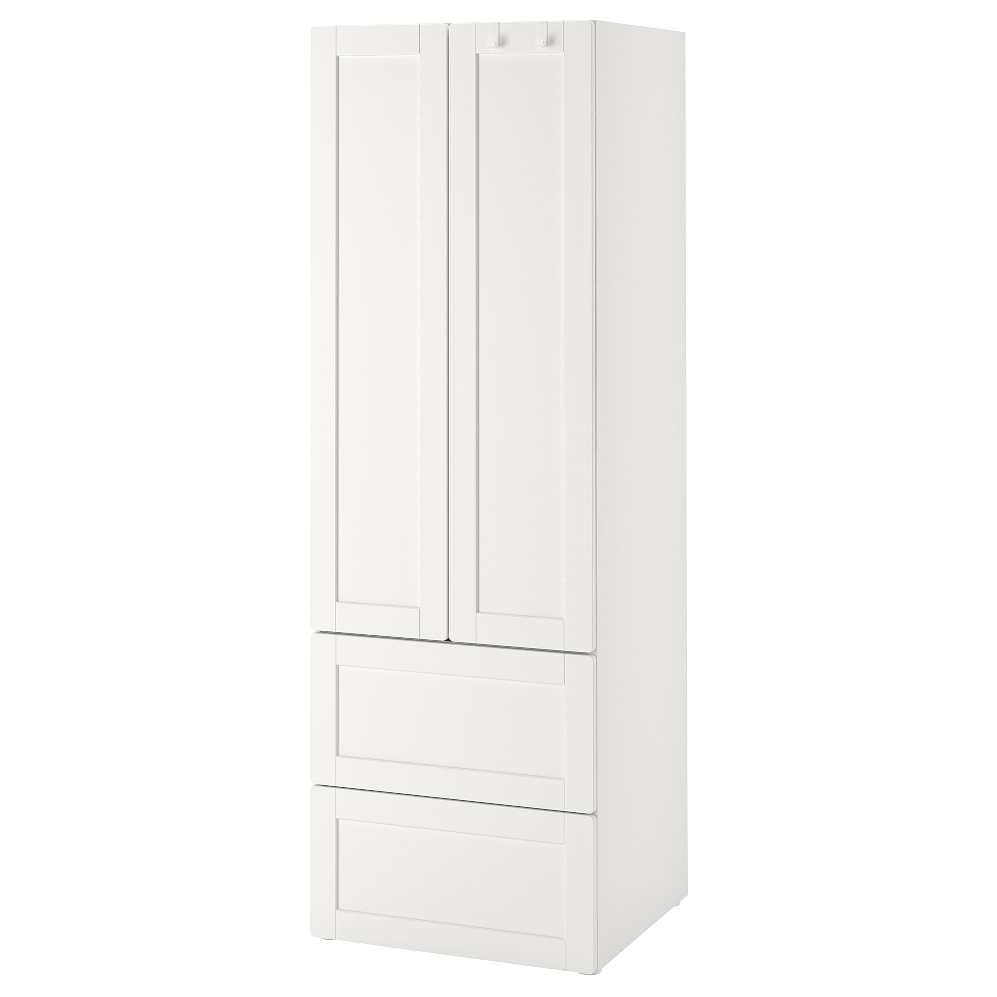 

Гардероб IKEA СМОСТАД белый с рамой 593.892.11