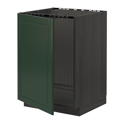 

Шкаф для раковины IKEA МЕТОД черный 993.645.05