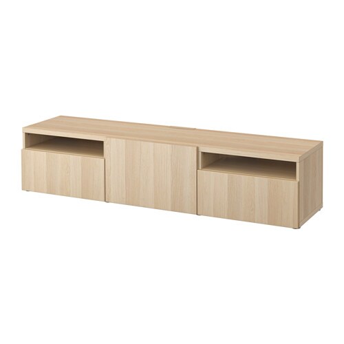 

Тумба под ТВ IKEA БЕСТО под беленый дуб 093.284.23
