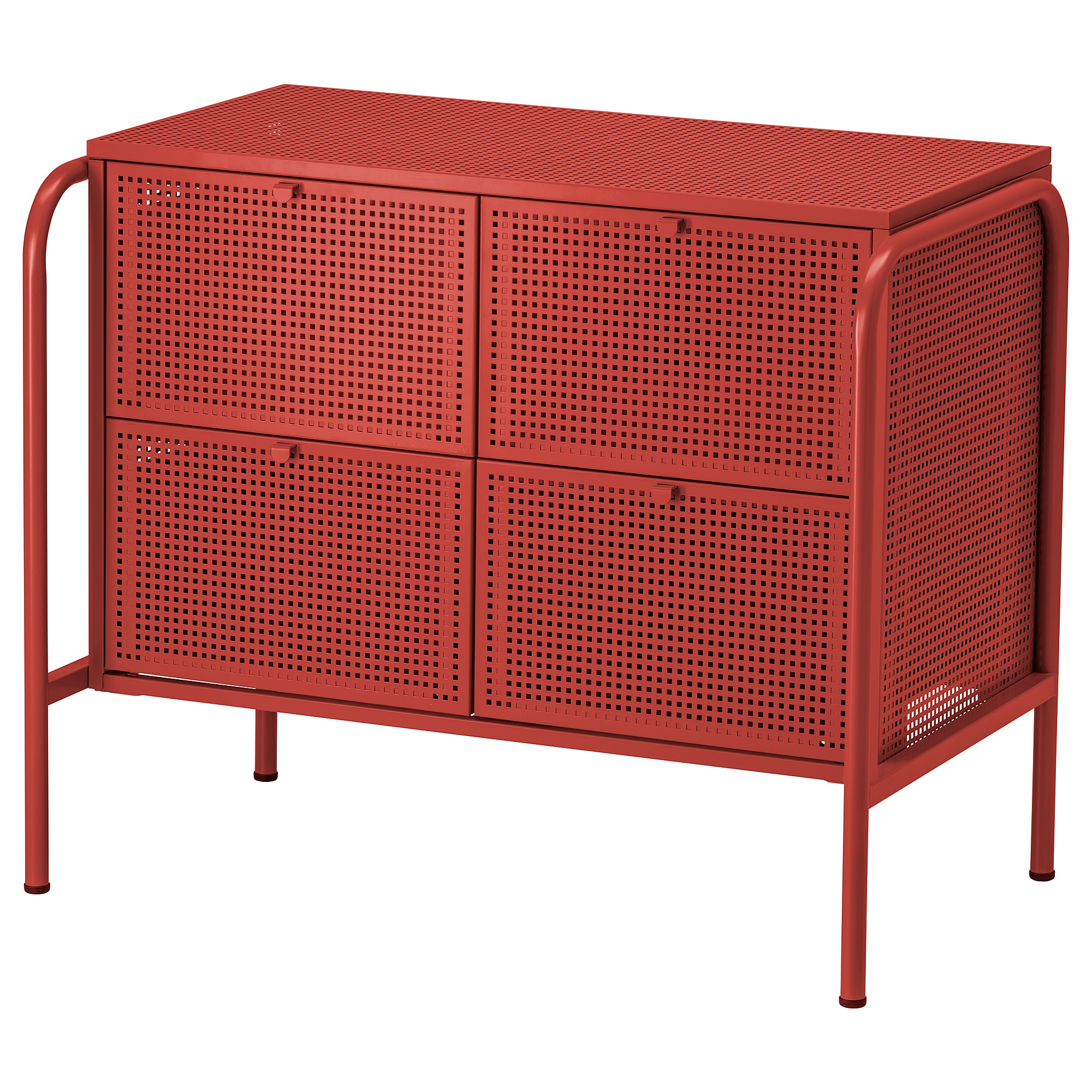 

Комод с 4 ящиками IKEA НИККЕБИ красный 004.514.98