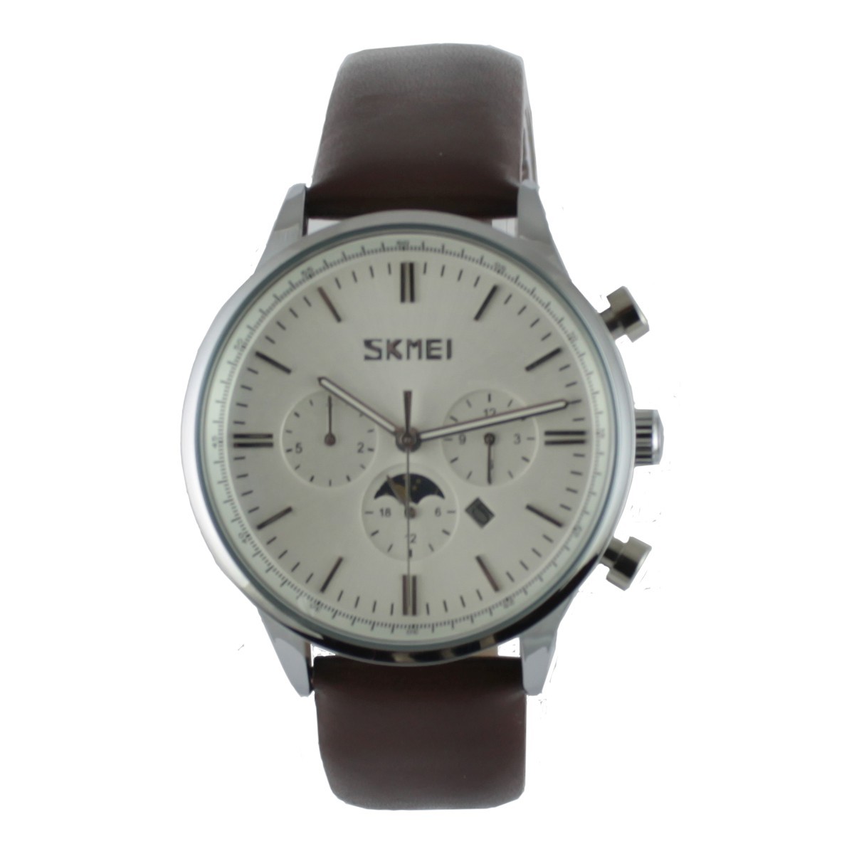 

Мужские часы Skmei 9117 Silver Case White