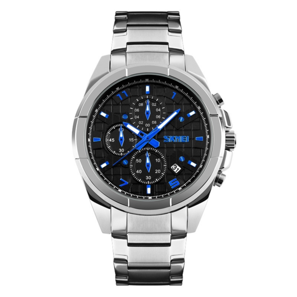 

Мужские часы Skmei 9109 Silver-Black
