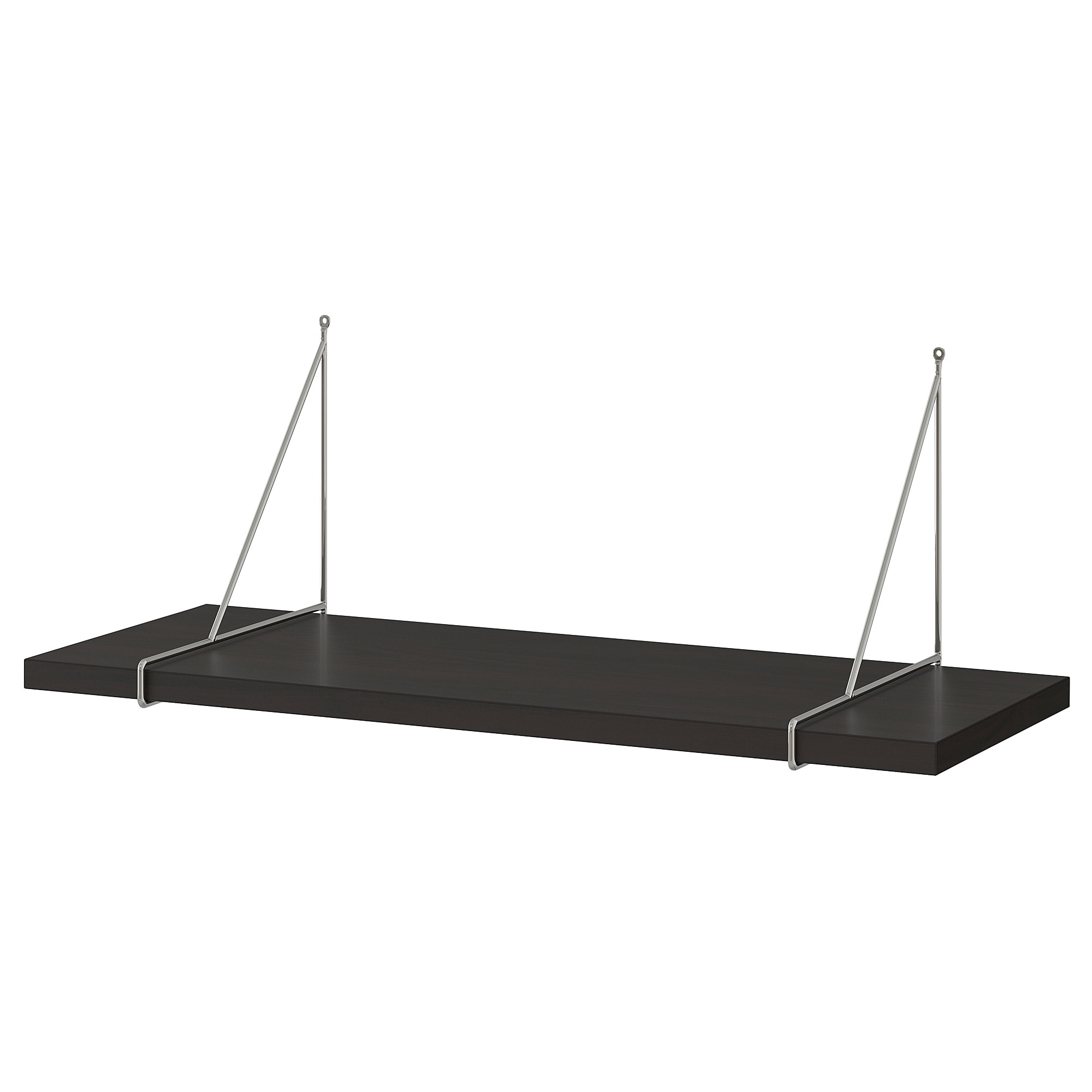 

Полка навесная IKEA БЕРГСХУЛЬТ / ПЕРСГУЛЬТ коричнево-чёрный 492.907.34