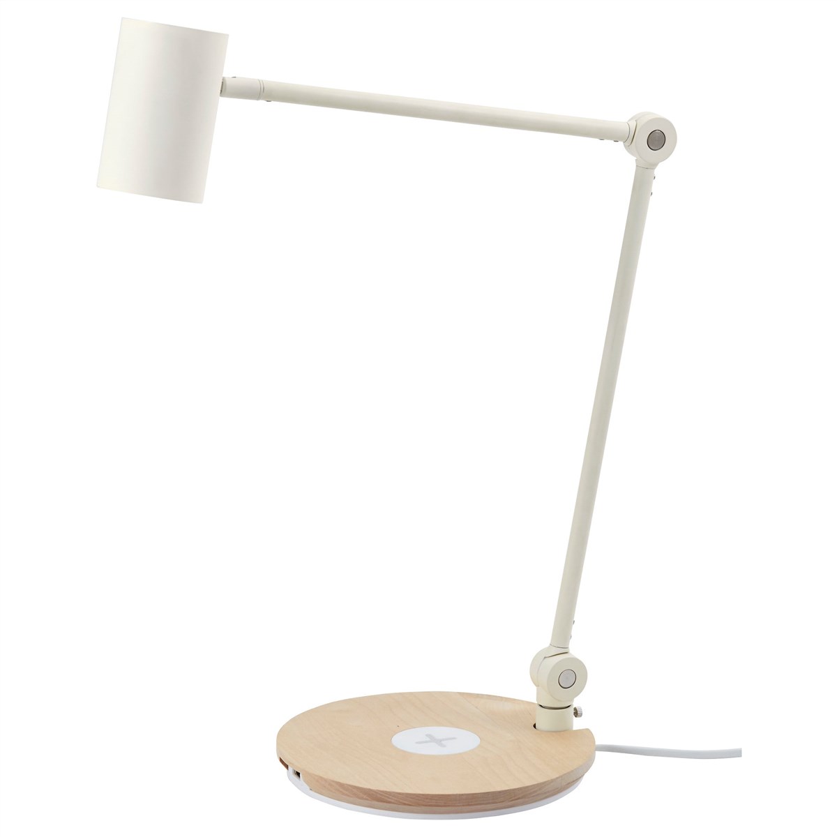 

Лампа/устройст для беспровод зарядки IKEA РИГГАД белый 603.856.36