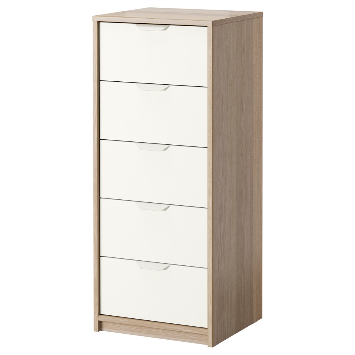 

Комод с 5 ящиками IKEA АСКВОЛЬ под беленый дуб 503.911.43
