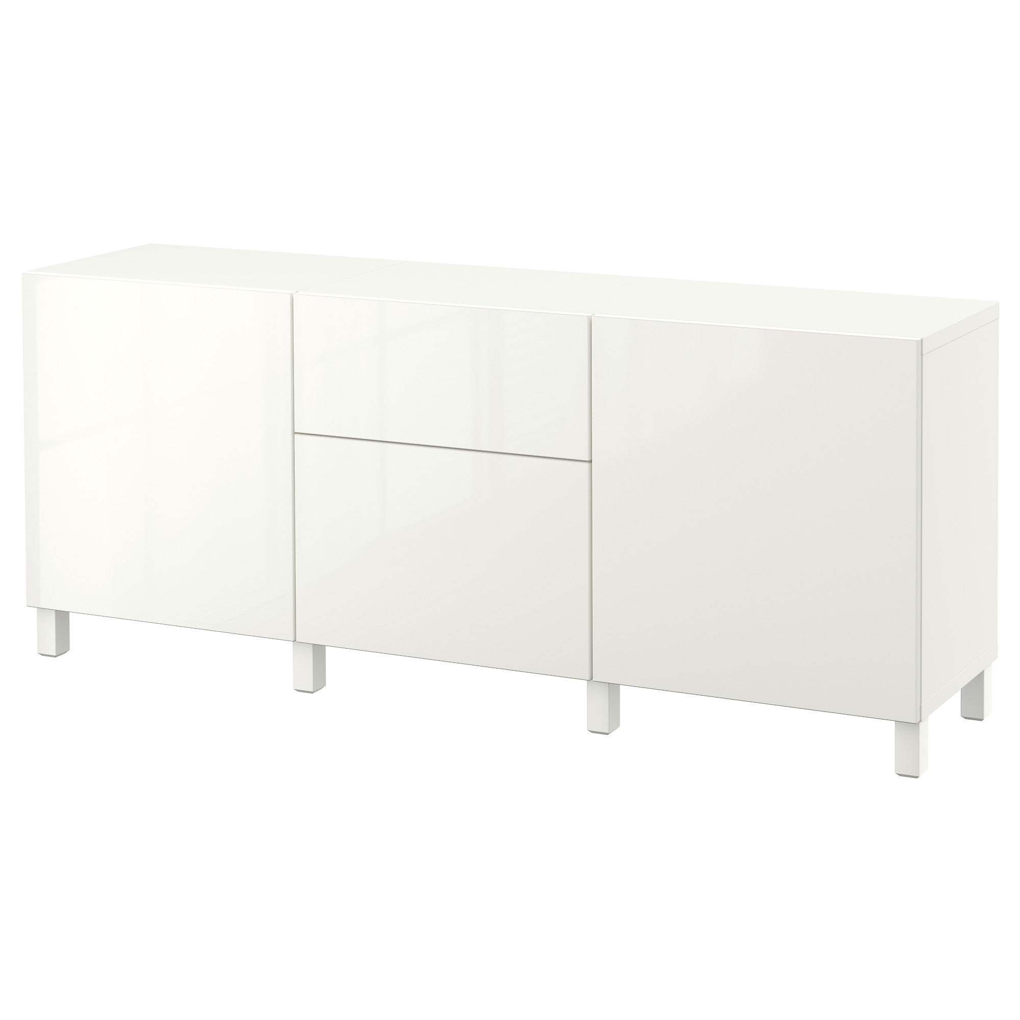 

Комбинация для хранения с ящиками IKEA БЕСТО белый 391.955.63
