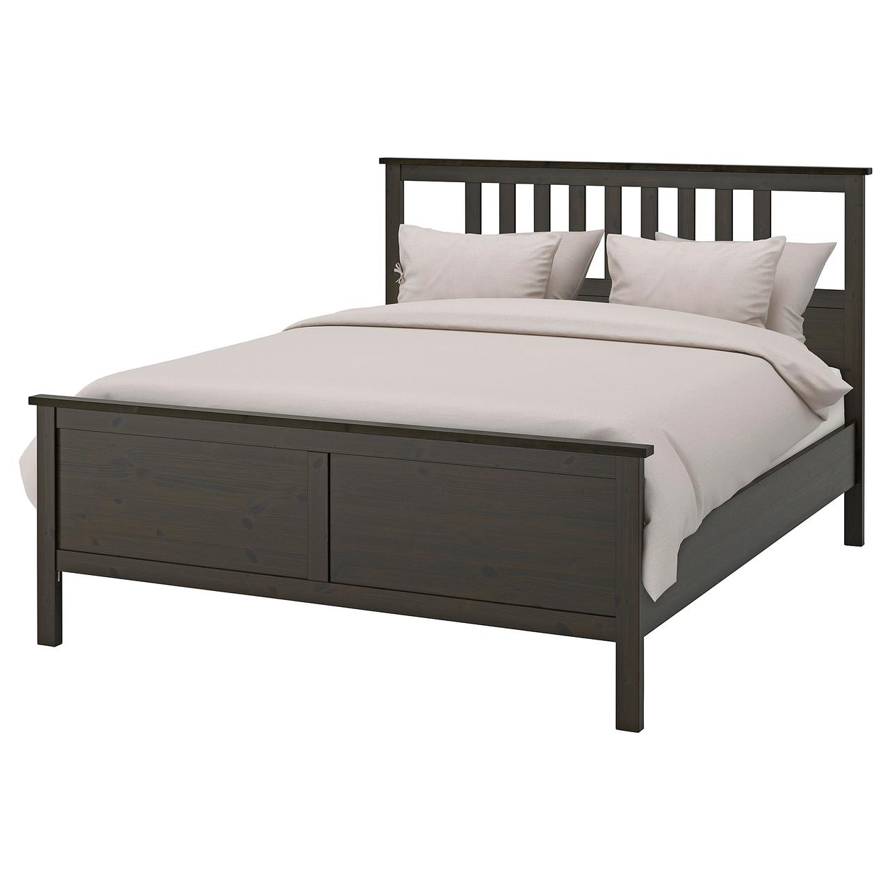 

Каркас кровати IKEA ХЕМНЭС черно-коричневый 690.190.59