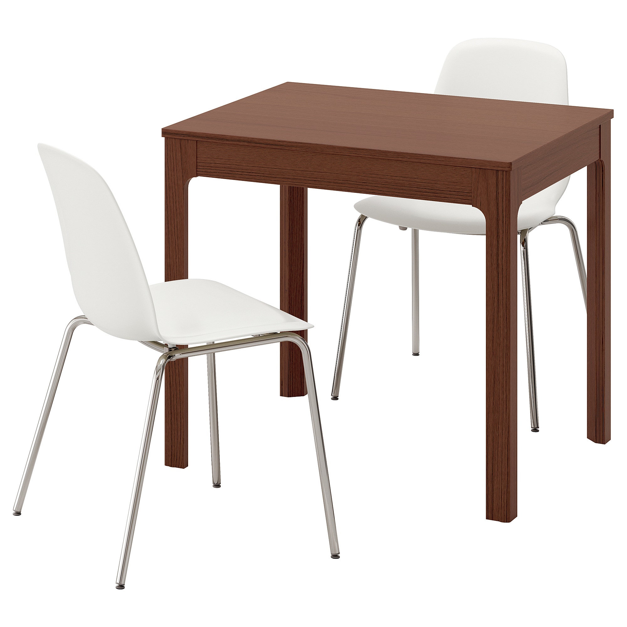 

Стол и 2 стула IKEA ЭКЕДАЛЕН / ЛЕЙФ-АРНЕ коричневый 992.214.32