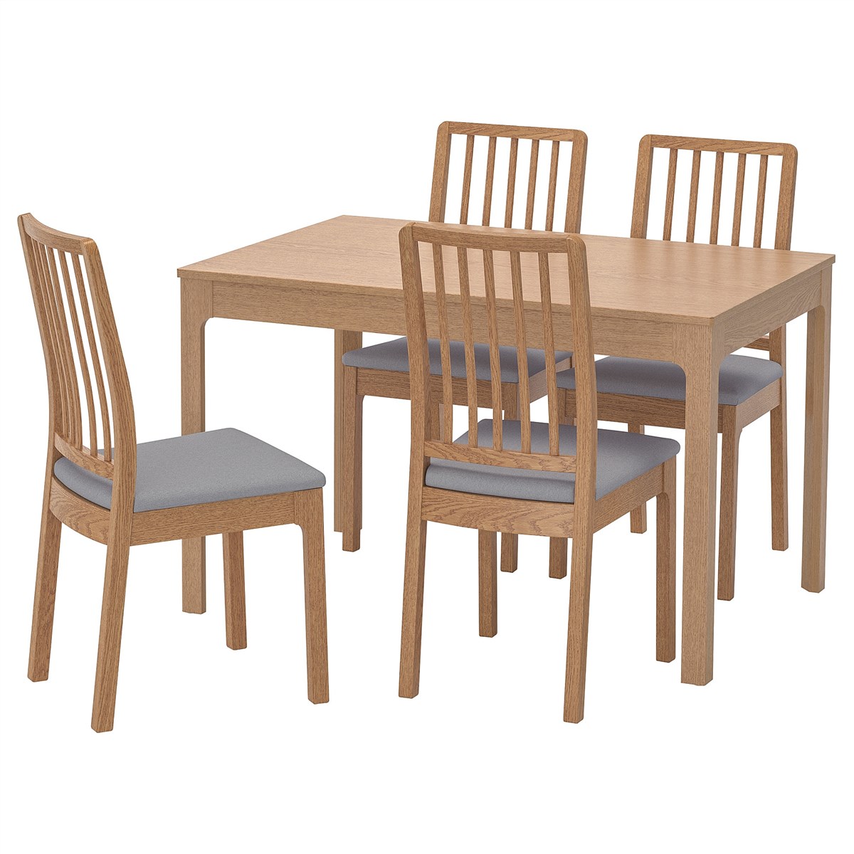 

Стол и 4 стула IKEA ЭКЕДАЛЕН / ЭКЕДАЛЕН дуб 792.968.62