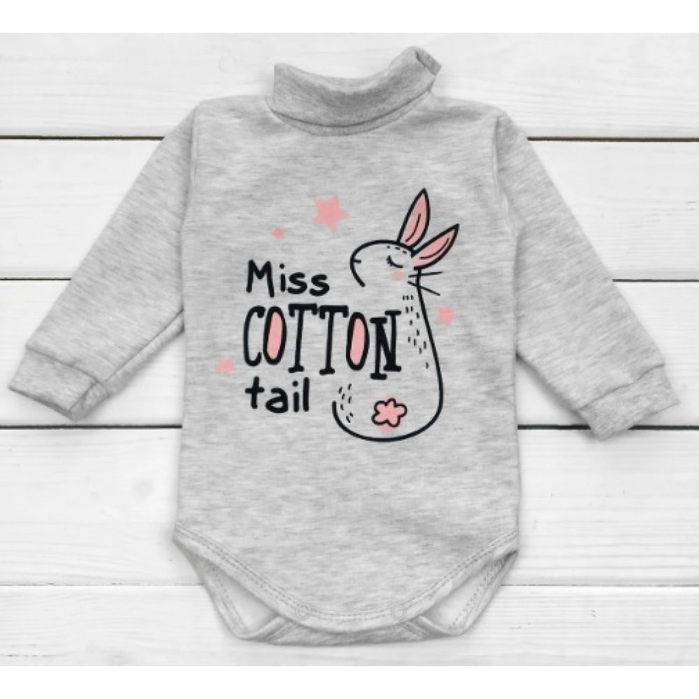 

Боди гольф Malena Miss Cotton 74 см Серый Футер