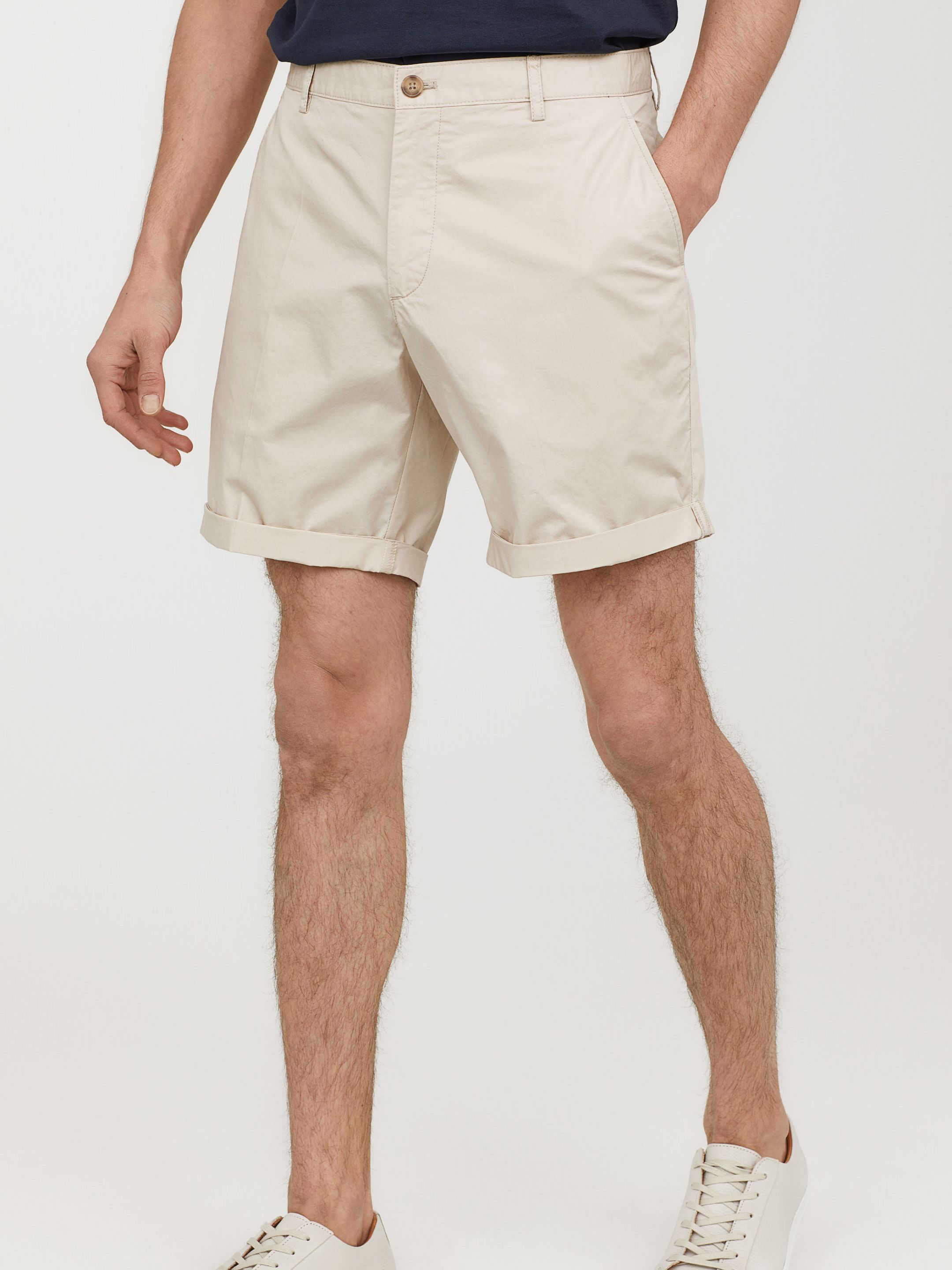 

Шорты H&M 4744615-ACWJ 44 Светло-бежевые