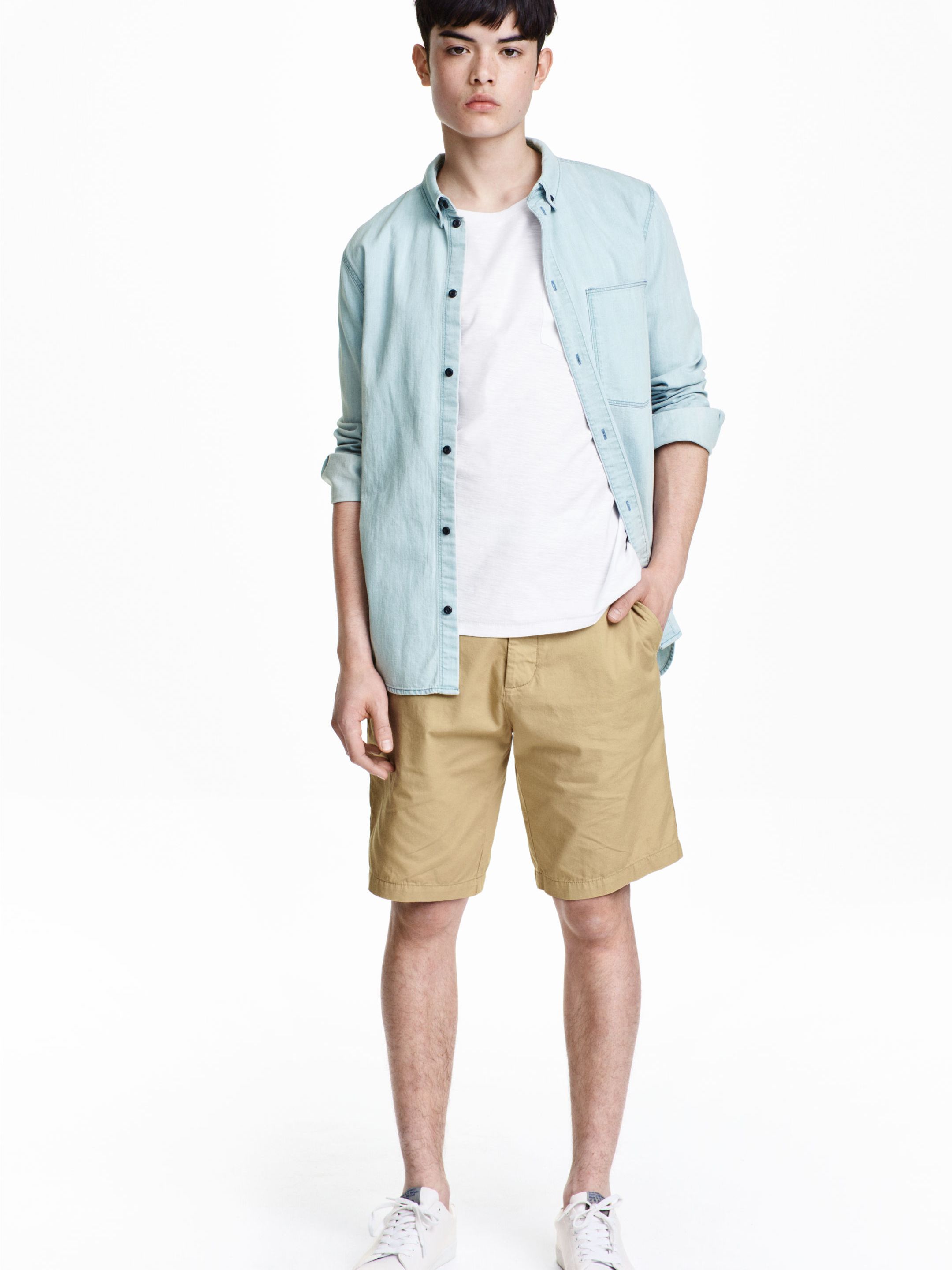 

Шорты H&M 3995613-ACWQ 28 Светло-коричневые