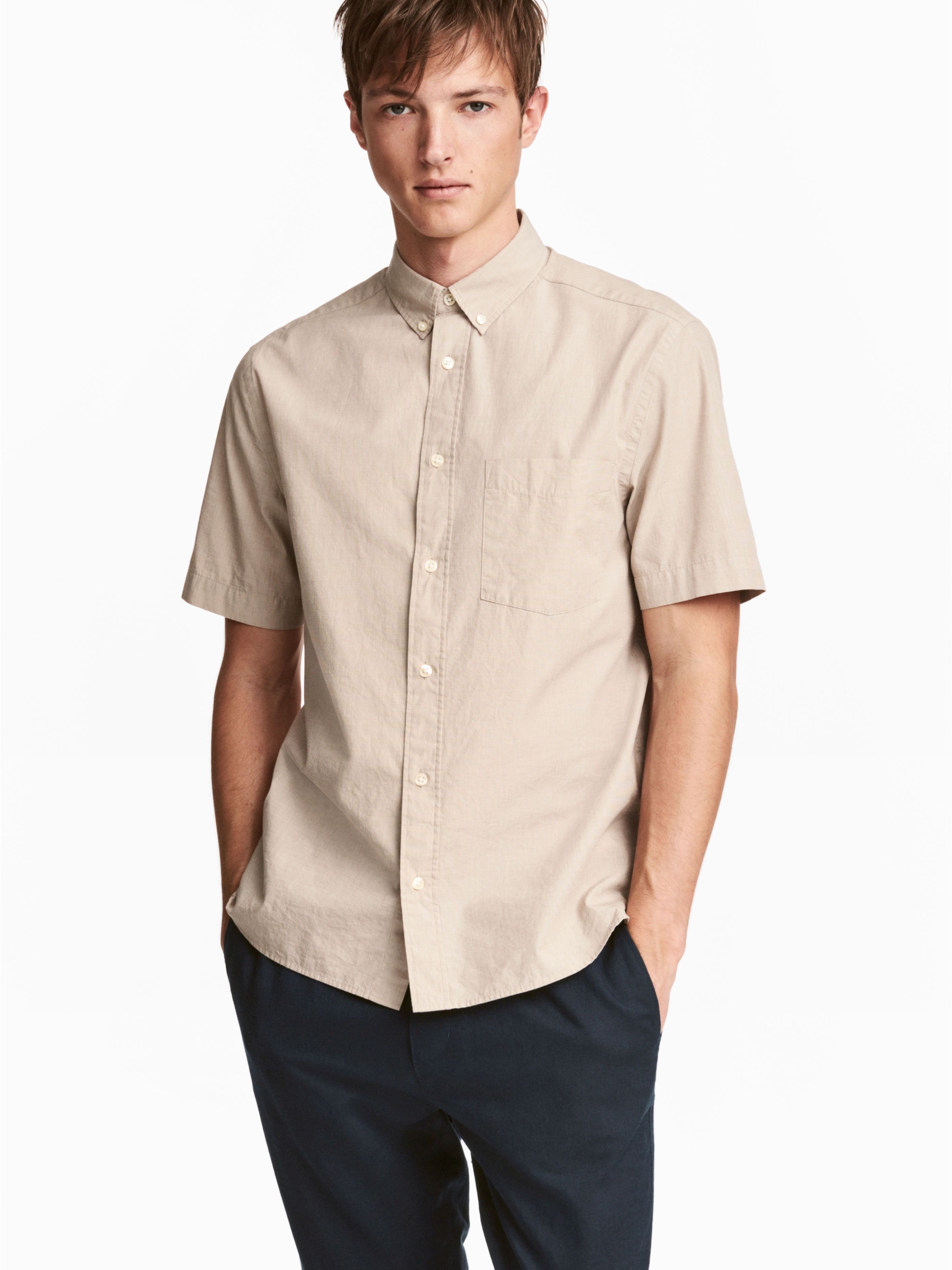 

Рубашка H&M 4808535-ACTQ XS Бежевая