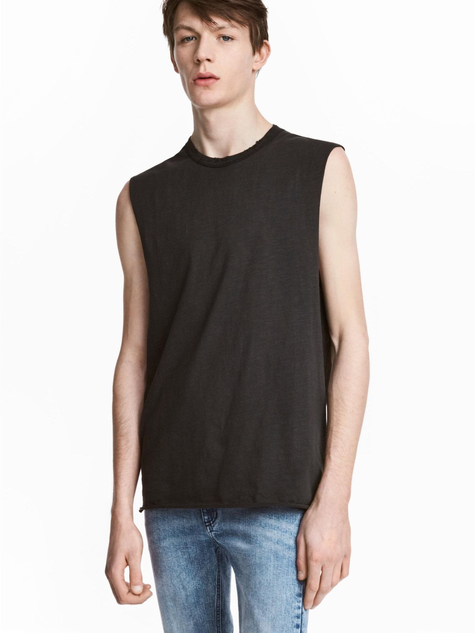 

Майка H&M 4826155-ACXW S Темно-серая