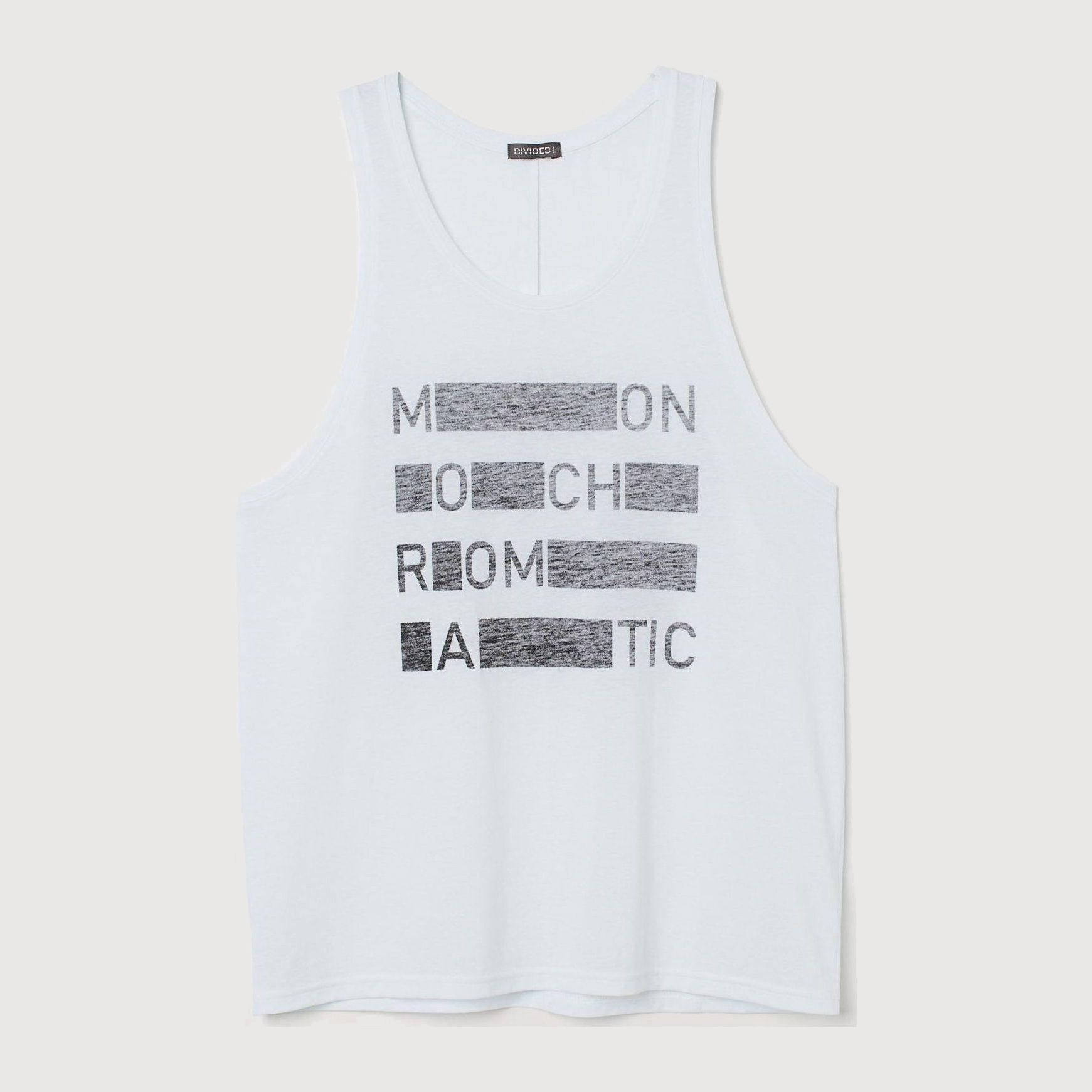 

Майка H&M 7334759-ADXR S Белая в черная узор