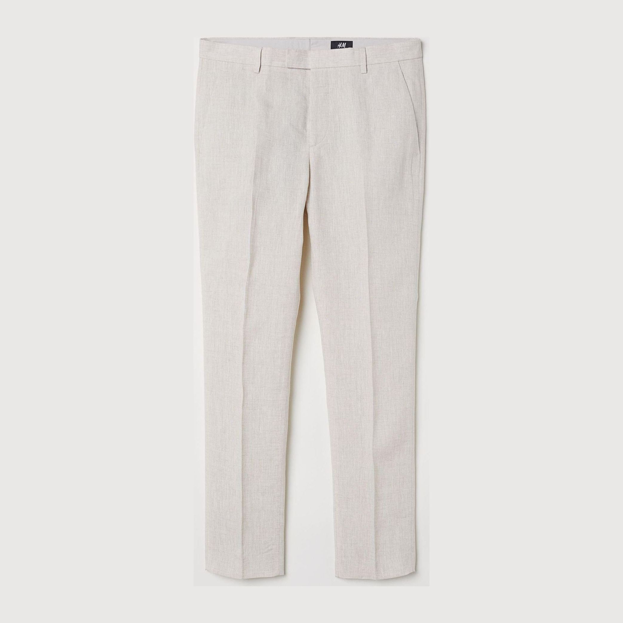 

Брюки H&M 6286429-ACWJ 44 Светло-бежевые