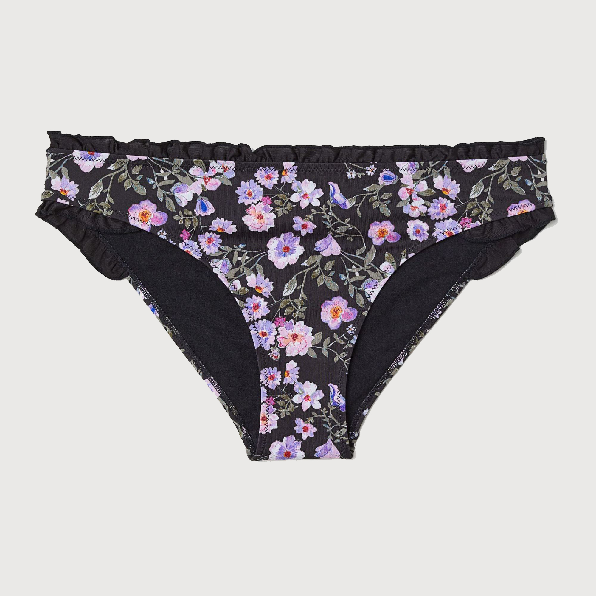

Нижняя часть купальника H&M 6102477-ADMZ 38 Черная в узоры