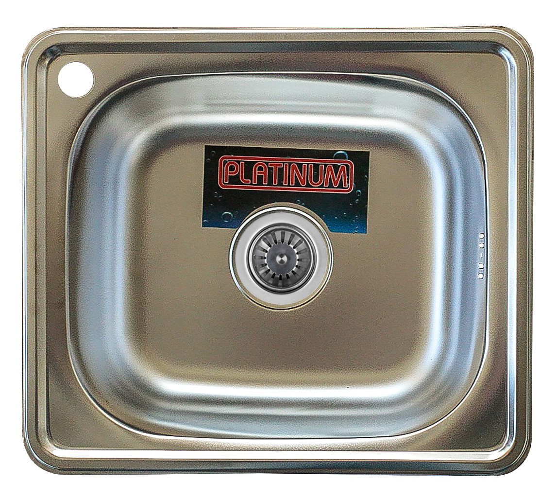 

Врезная кухонная мойка из нержавеющей стали Platinum 4842 Декор 0.6