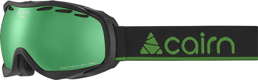 

Маска горнолыжная Cairn Alpha SPX3 Black-Green Mirror (0580851-8302)