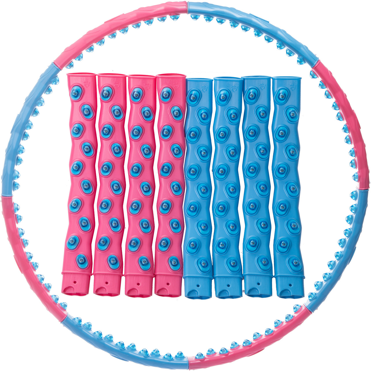 

Обруч массажный хула хуп Hula Hoop My Fit MAGNETIC SP-Planeta Sport 3002 диаметр 108 см Pink-Blue