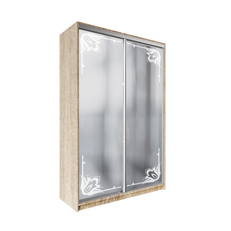 

Шкаф-купе ДЕКОР SM01 Р0216 Зеркало 240 x 180 x 60 см двухдверный Дуб сонома