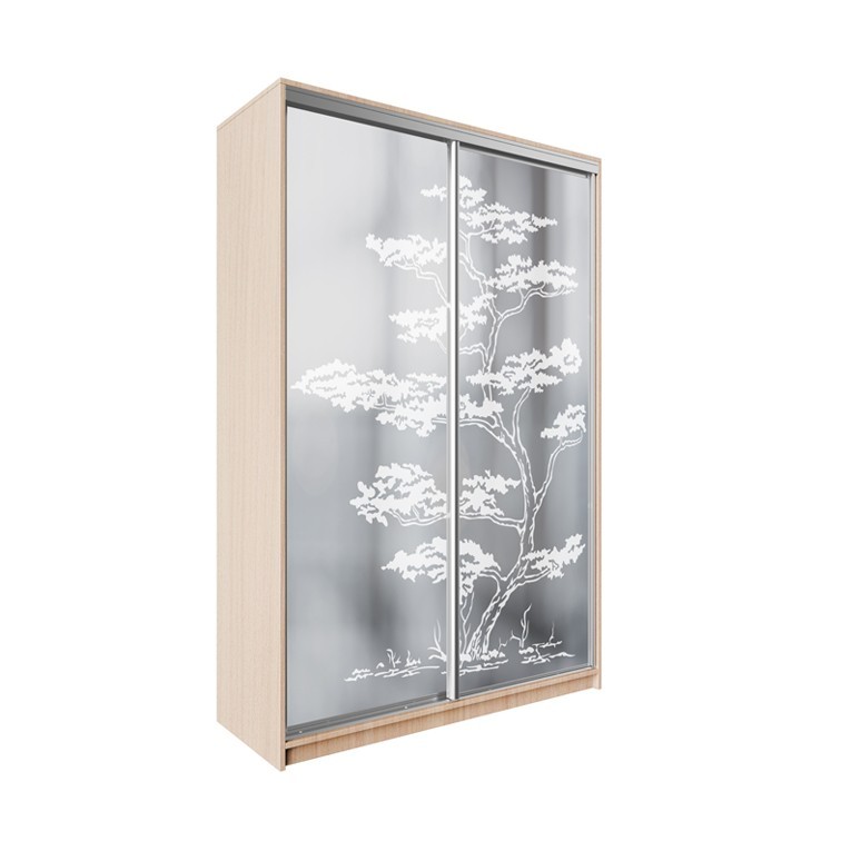 

Шкаф-купе ДЕКОР SM01 Р0083 Зеркало 240 x 150 x 60 см двухдверный Дуб молочный