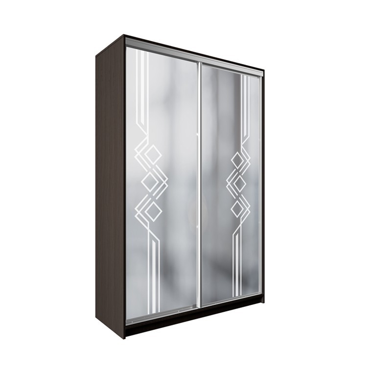 

Шкаф-купе ДЕКОР SM01 Р0054 Зеркало 240 x 130 x 60 см двухдверный Венге Магия