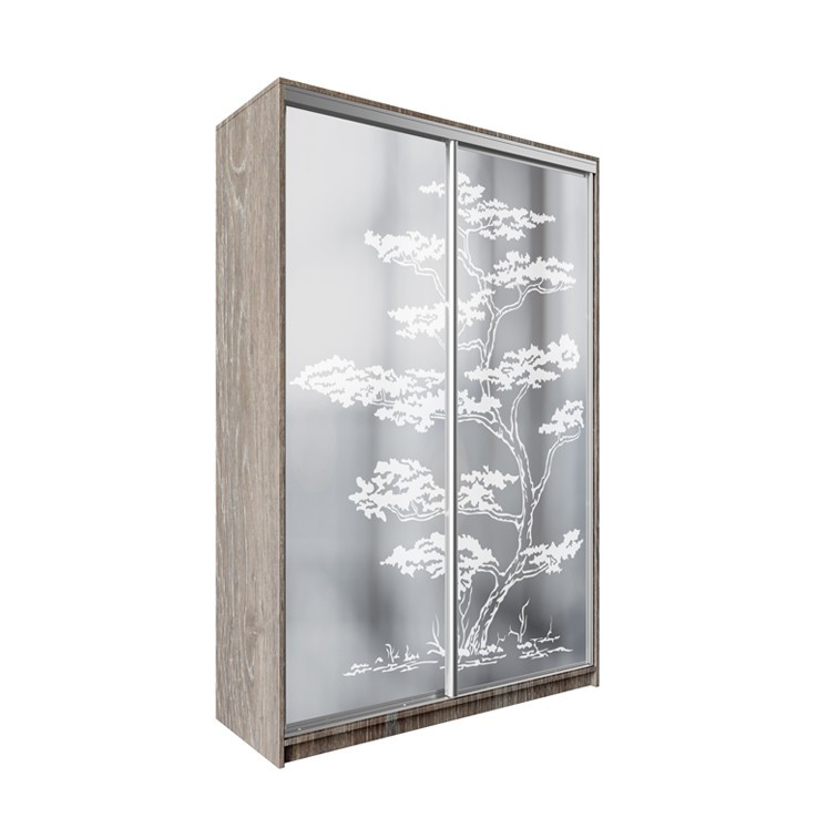 

Шкаф-купе ДЕКОР SM01 Р0083 Зеркало 240 x 130 x 60 см двухдверный Дуб сонома трюфель