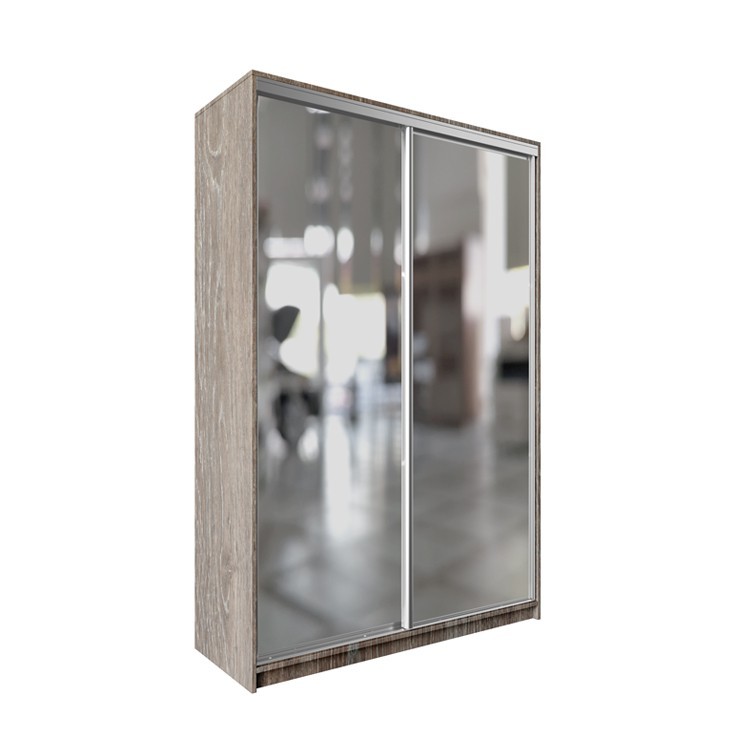 

Шкаф-купе ДЕКОР SM01 Зеркало 240 x 120 x 60 см двухдверный Дуб сонома трюфель