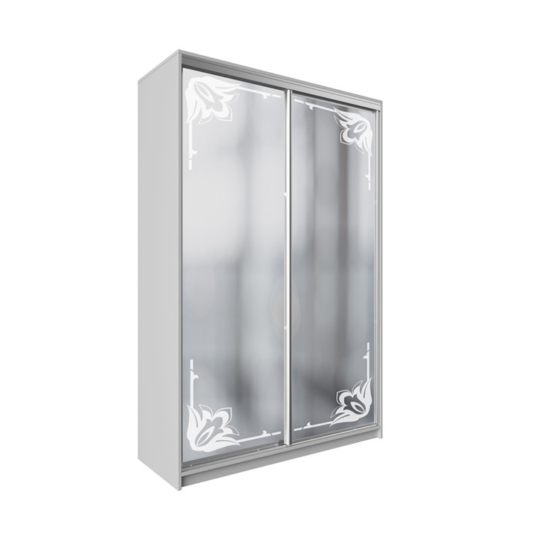 

Шкаф-купе ДЕКОР SM01 Р0216 Зеркало 240 x 180 x 60 см двухдверный Аляска белая