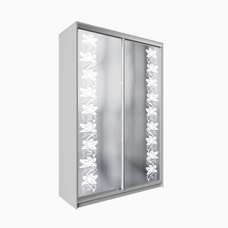 

Шкаф-купе ДЕКОР SM01 Р0212 Зеркало 240 x 160 x 60 см двухдверный Аляска белая