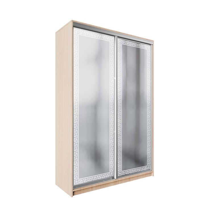 

Шкаф-купе ДЕКОР SM01 Р0263 Зеркало 240 x 160 x 60 см двухдверный Дуб молочный