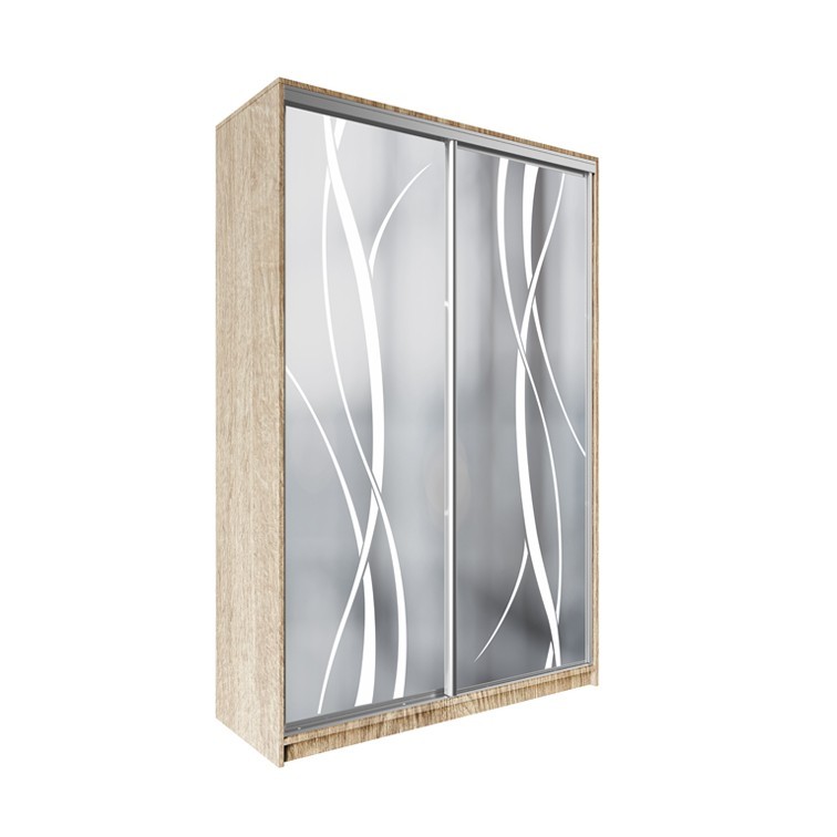 

Шкаф-купе ДЕКОР SM01 Р0116 Зеркало 240 x 150 x 60 см двухдверный Дуб сонома