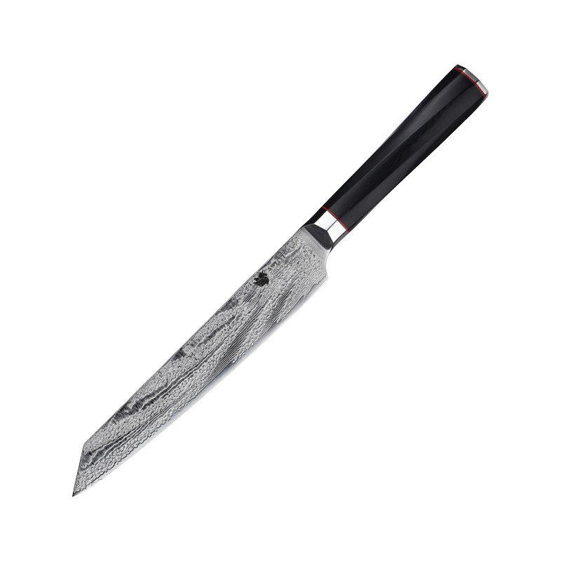 

Нож слайсер AUS-10 сталь 73 слоев лезвие 20 см. Damascus DK-AK 3003