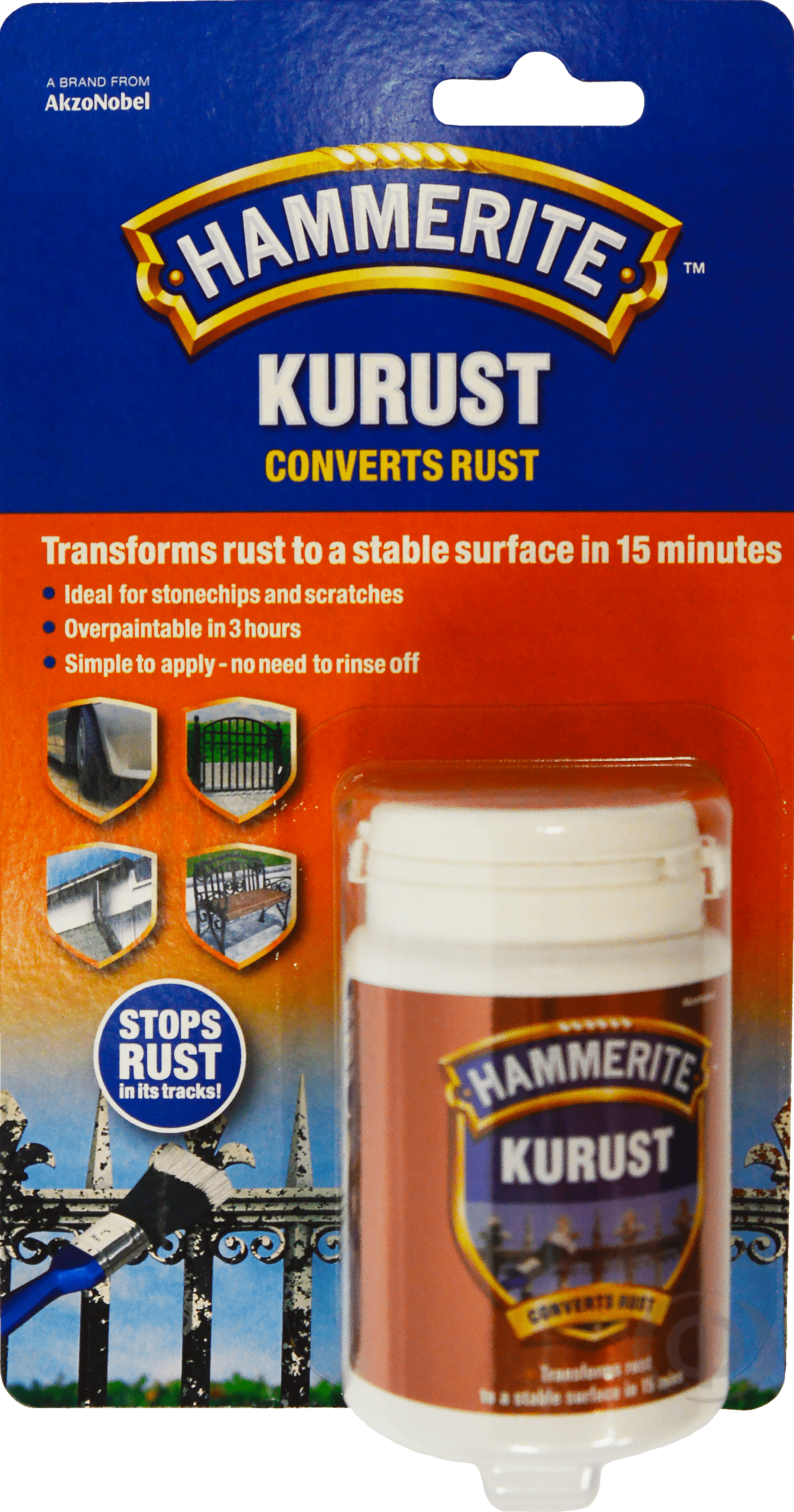

Преобразователь ржавчины Hammerite Kurust 90 мл Бесцветный (5092819)