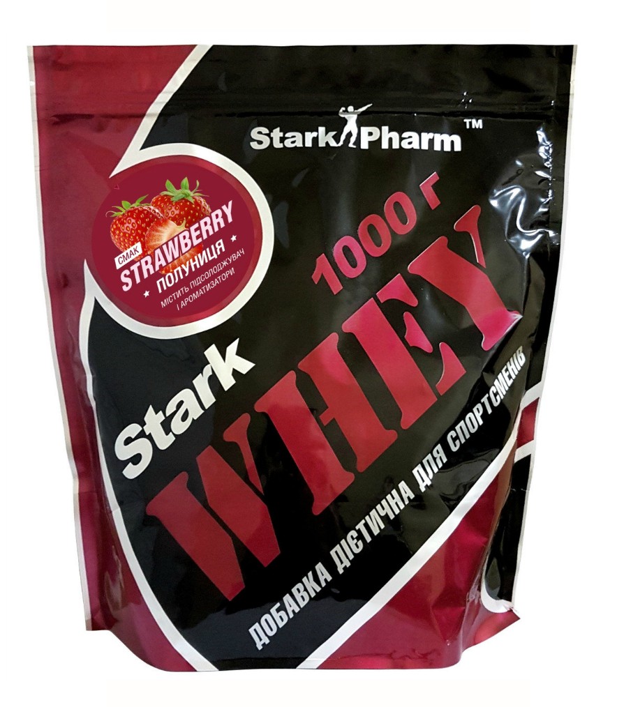 

Протеин Stark Pharm Whey Protein 1 кг Клубника
