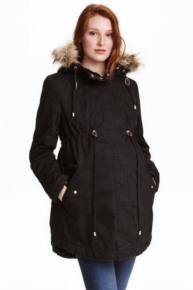 

Парка для беременных H&M М черная 394001