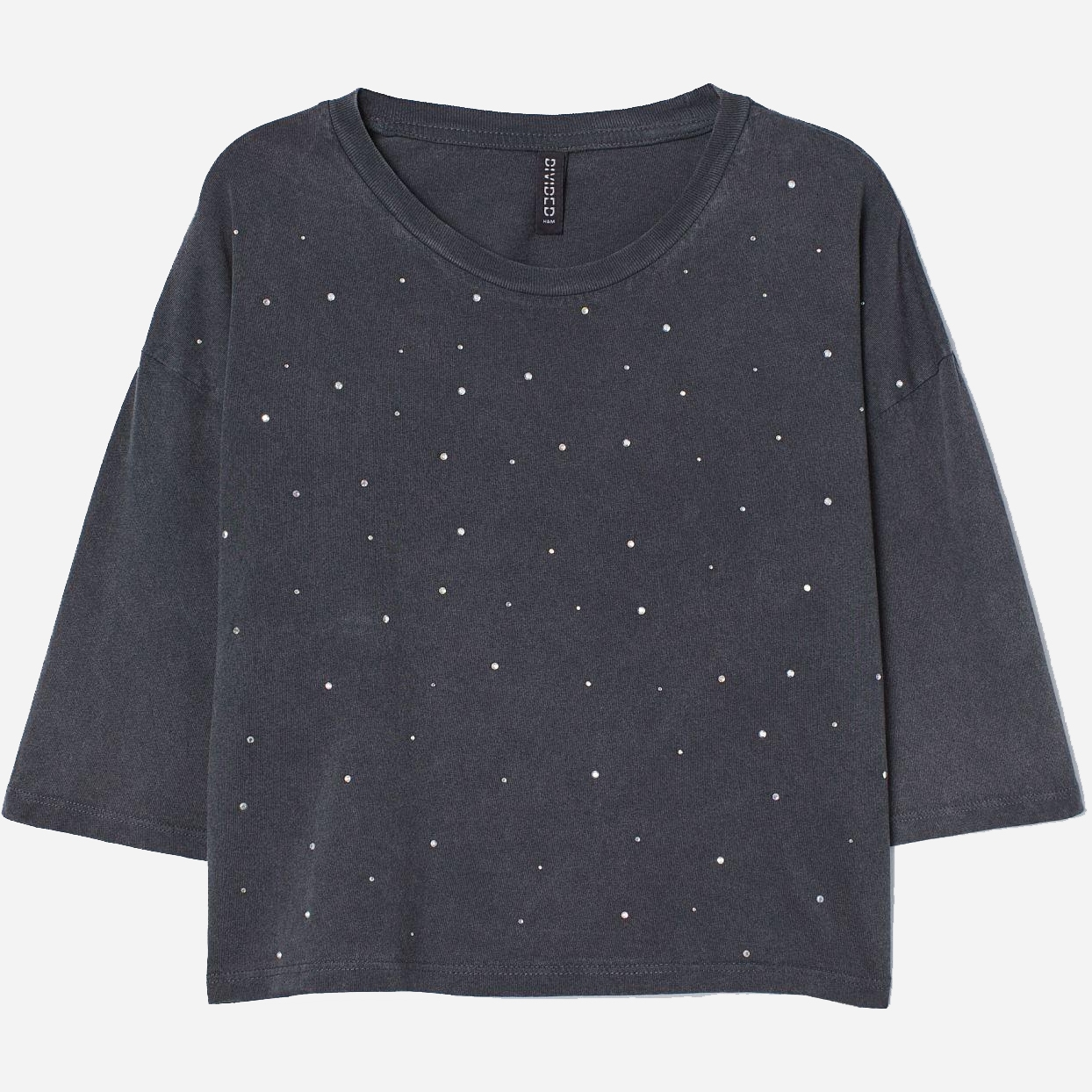 

Футболка H&M 8780031-AASL M Темно-серая