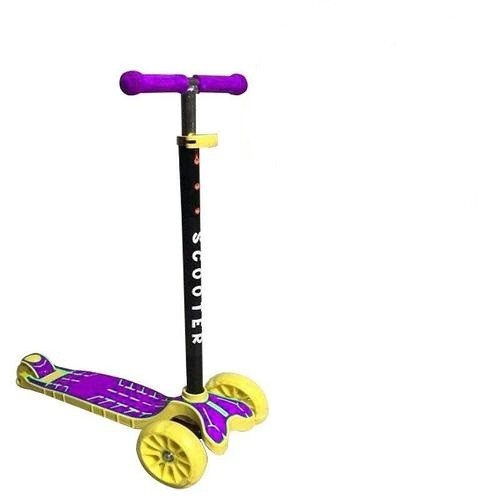 

Дитячий самокат Big Wheel Scooter SL 8B зі складною ручкою Жовто-фіолетовий