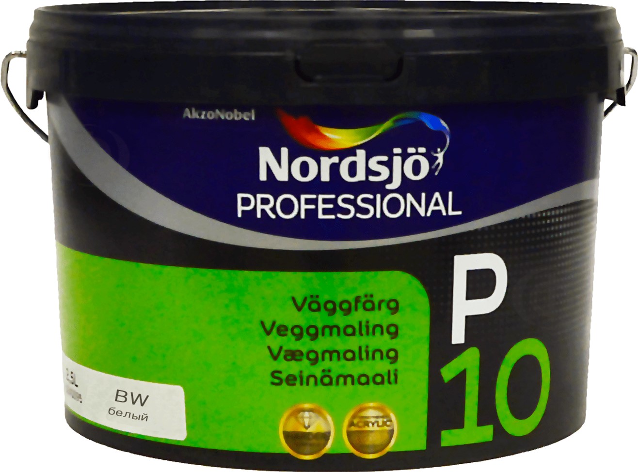 

Краска Sadolin Professional P10 - полуматовая акриловая краска для стен и потолка, белая, BW, 2.5 л (5241595)