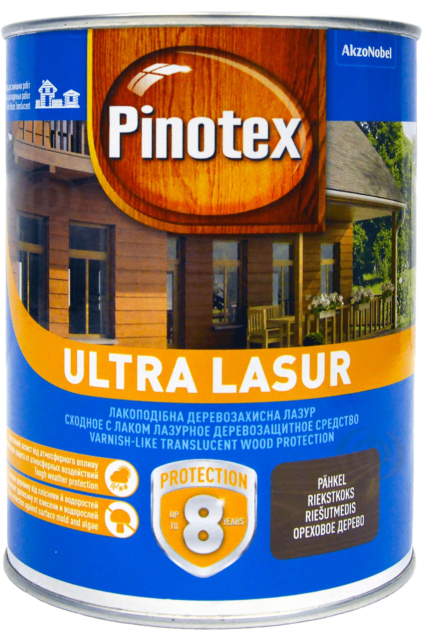 

Лазурь Pinotex Ultra Lasur - полуматовая алкидная пропитка для дерева, лазурная, с декоративным эффектом, бесцветная, BC, 1 л (5302278)