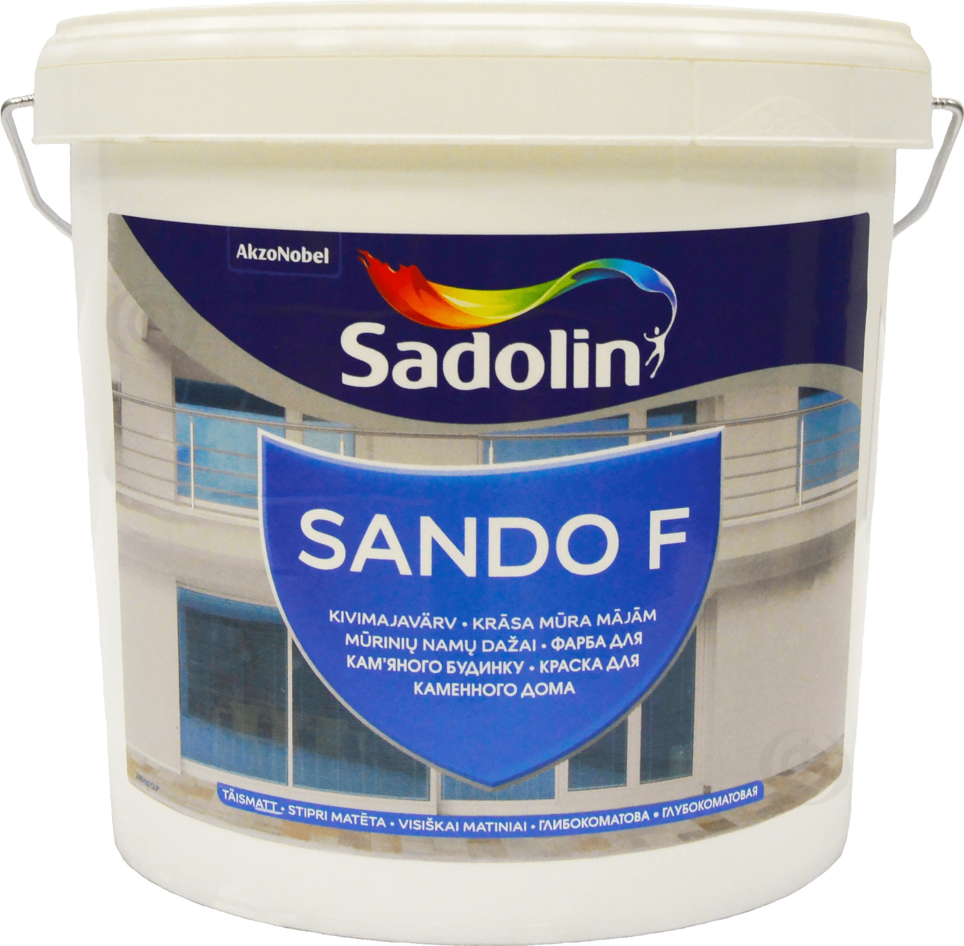 

Краска Sadolin Sando F - глубокоматовая водная краска для бетона, белая, BW, 5 л (5072953)