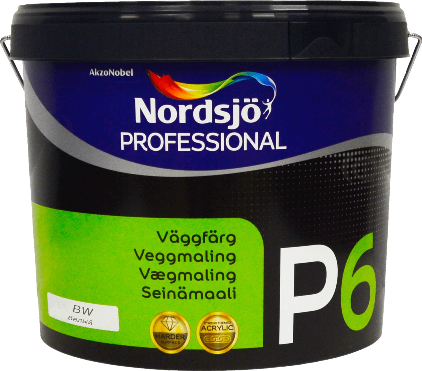 

Краска Sadolin Professional P6 - матовая акриловая краска для стен и потолка, белая, BW, 10 л (5209106)