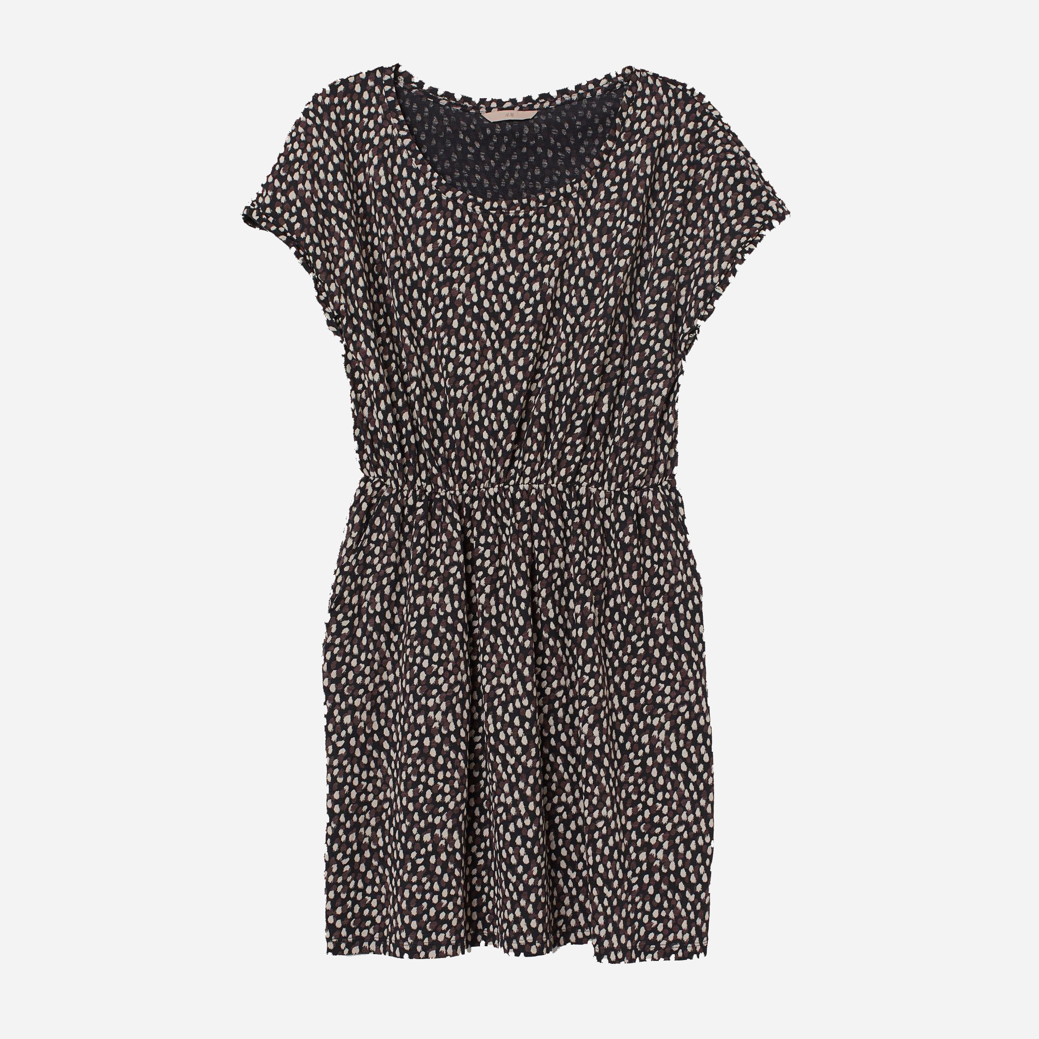 

Платье H&M 7712589-ABAD 2XL Черное с бежевым