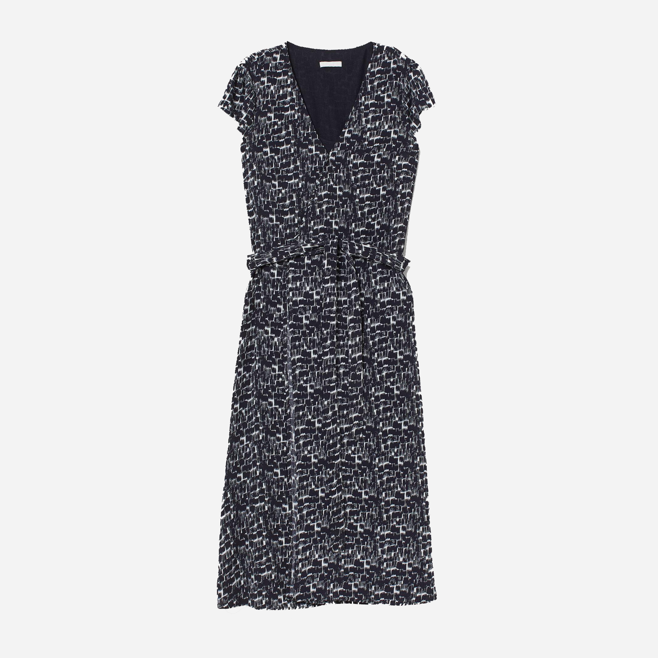 

Платье для беременных H&M 7652670-AANV XL Темно-синее с белым