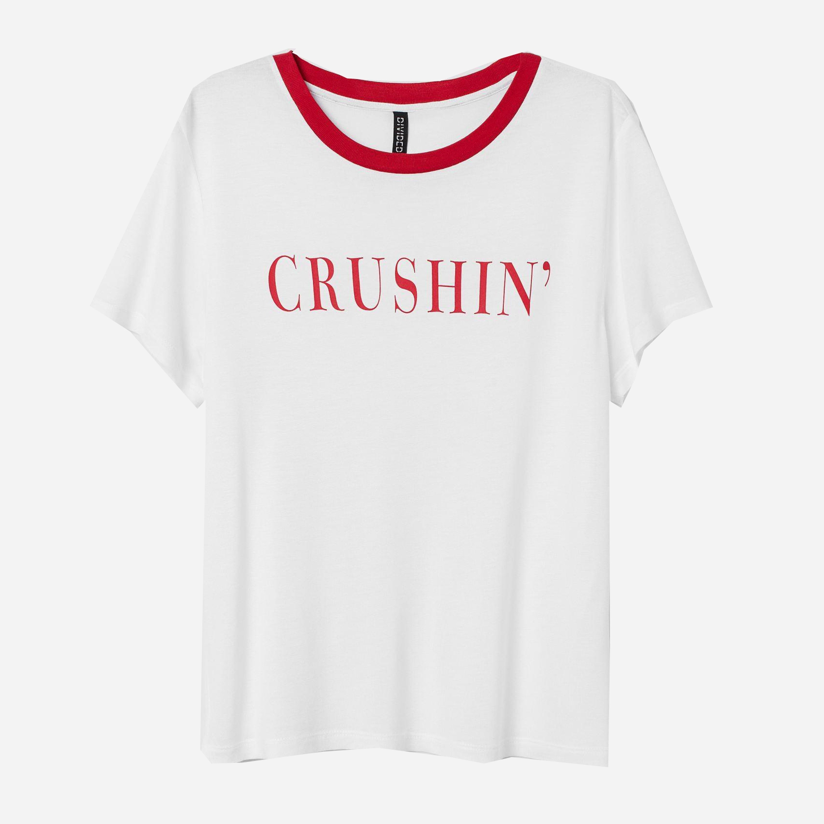 

Футболка H&M 6982739-AASP XS Белая с красным