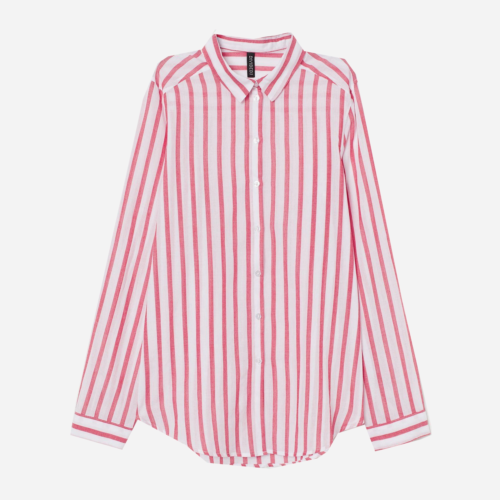 

Рубашка H&M 6975641-AASY 40 Белая с красным