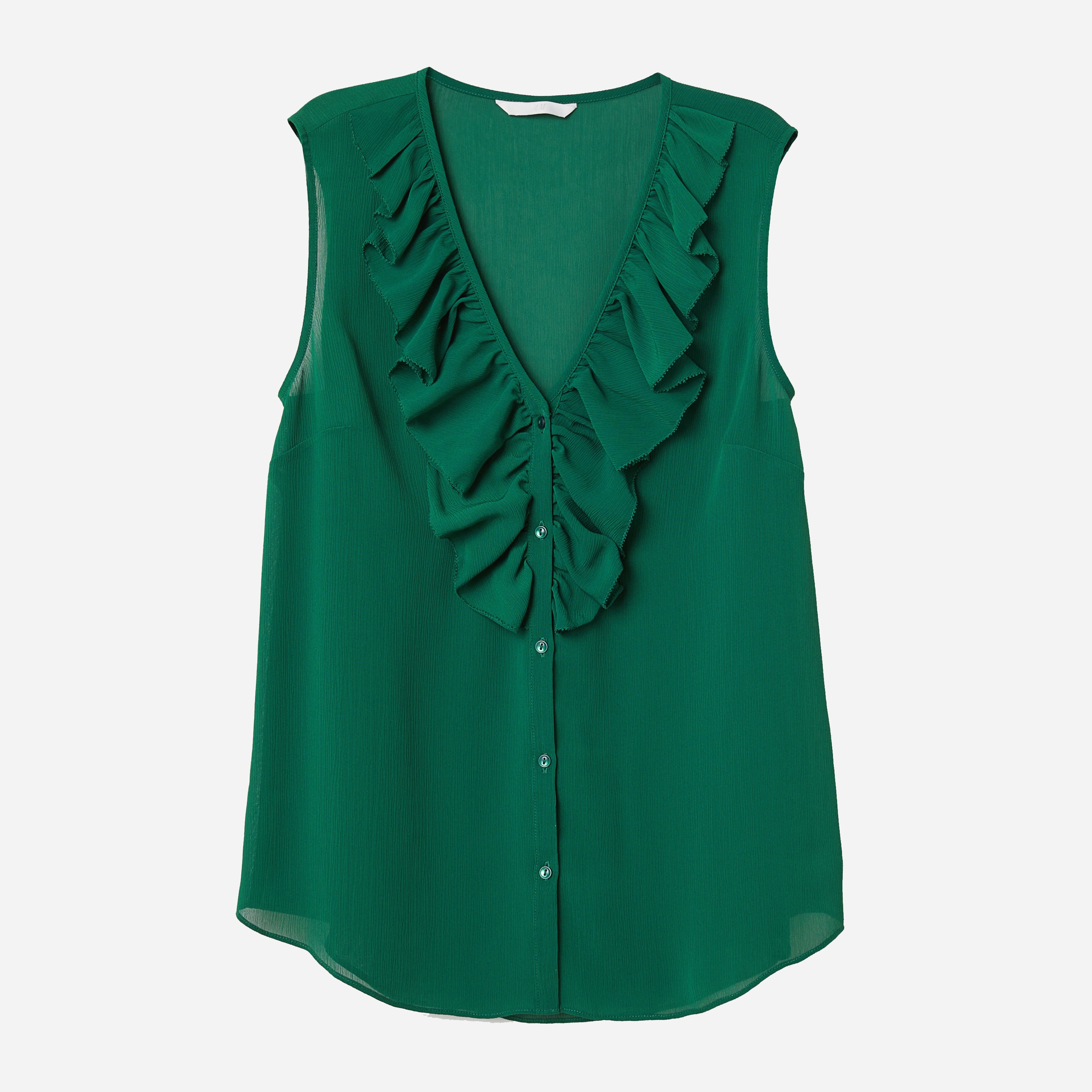 

Блузка H&M 6523678-ACUW 44 Зеленая